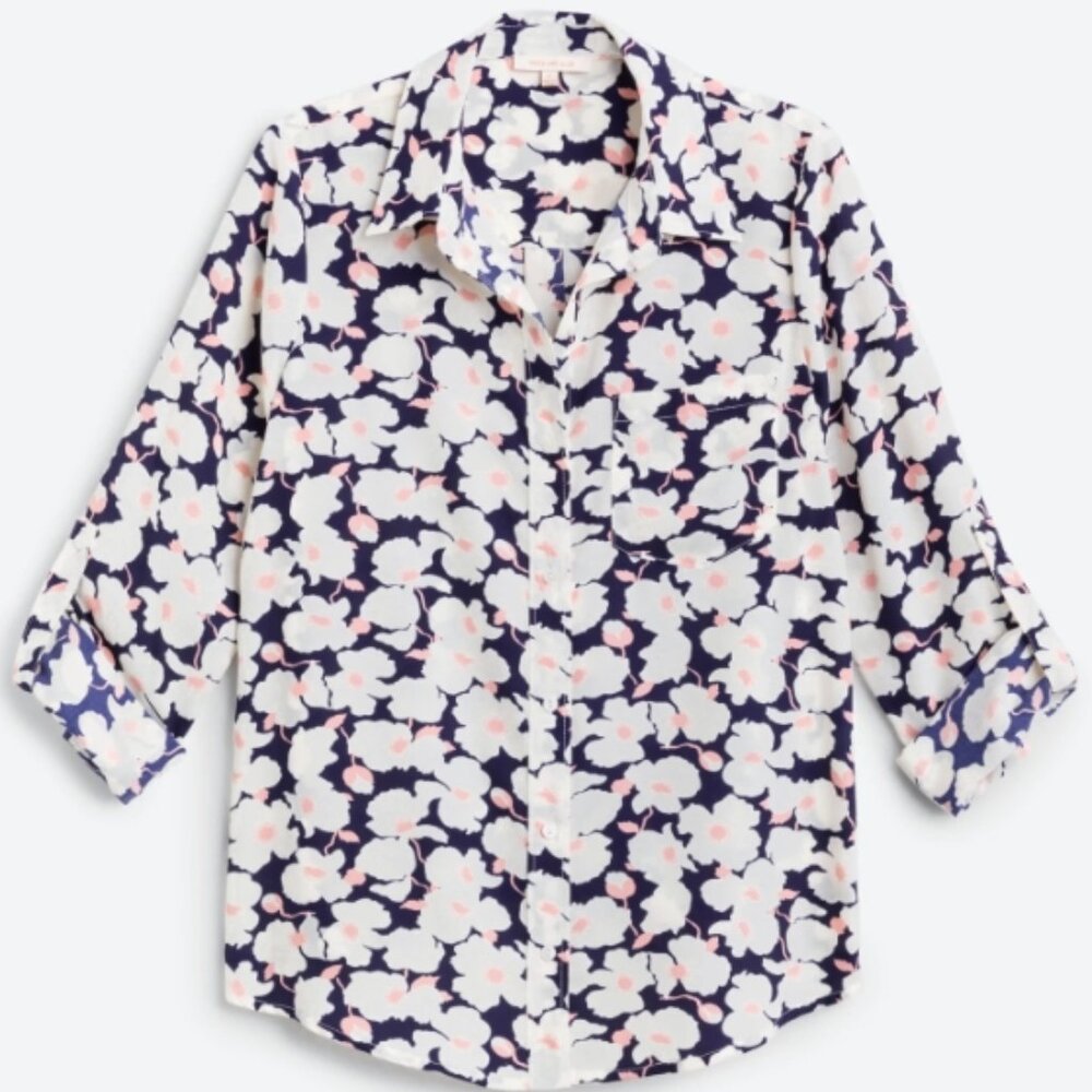 Skies are Blue Kaulin Relaxed Button Down Top - White - L